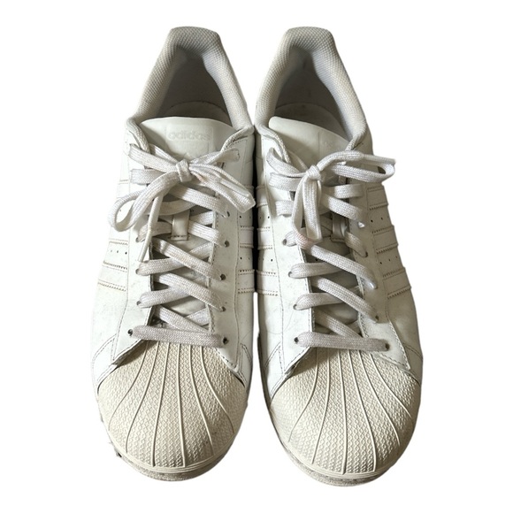 Men’s adidas Superstar White leather Size 13 - Picture 3 of 6